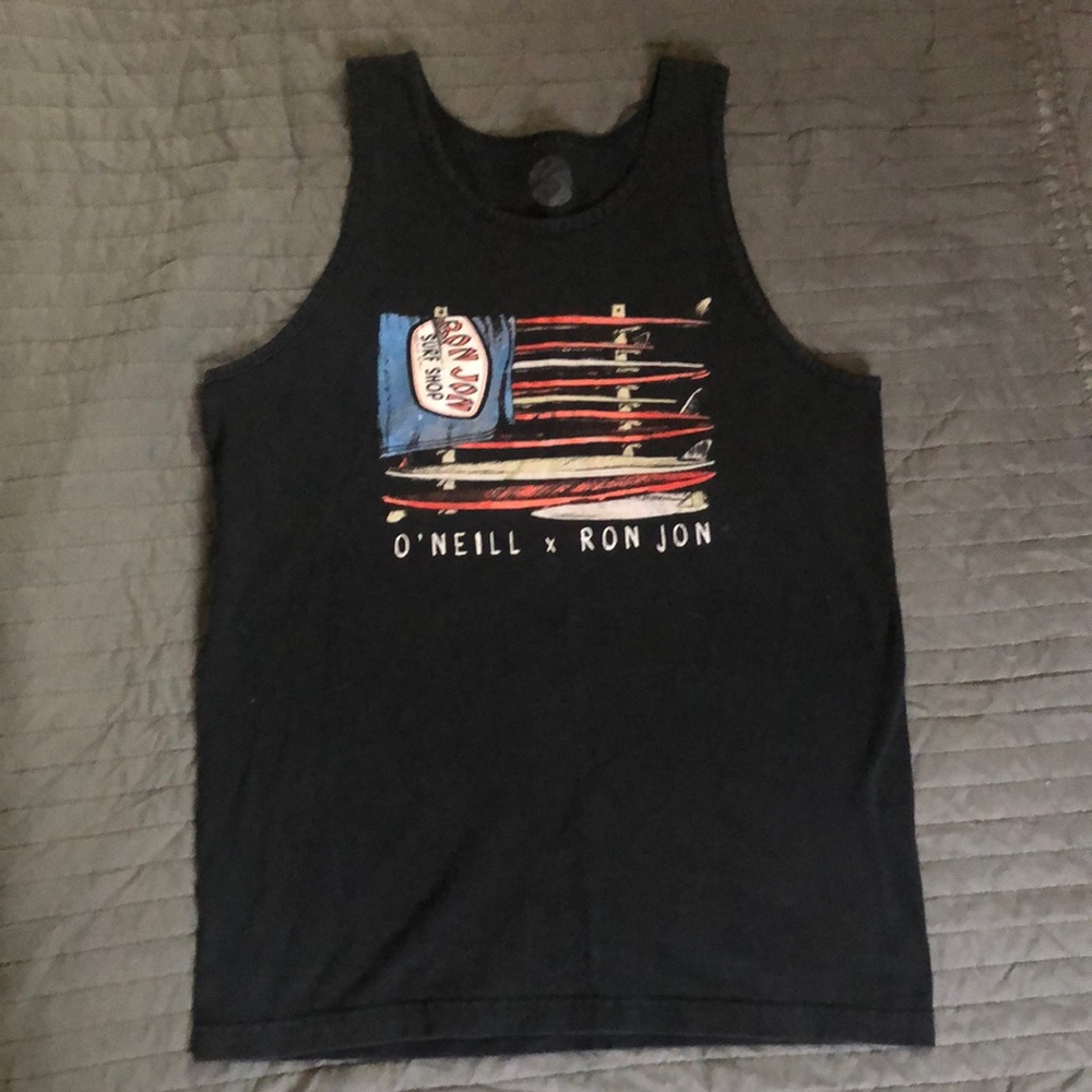 ONeill x Ron Jon tank. Sz M. Surf Board print